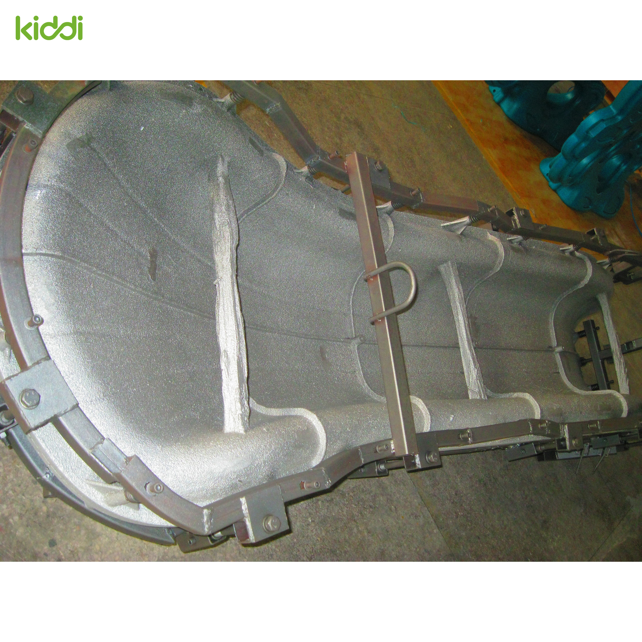 Molde roto de aluminio para tobogán individual para niños