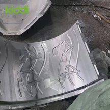 Molde deslizante de tubo en espiral fabricado con aluminio fundido