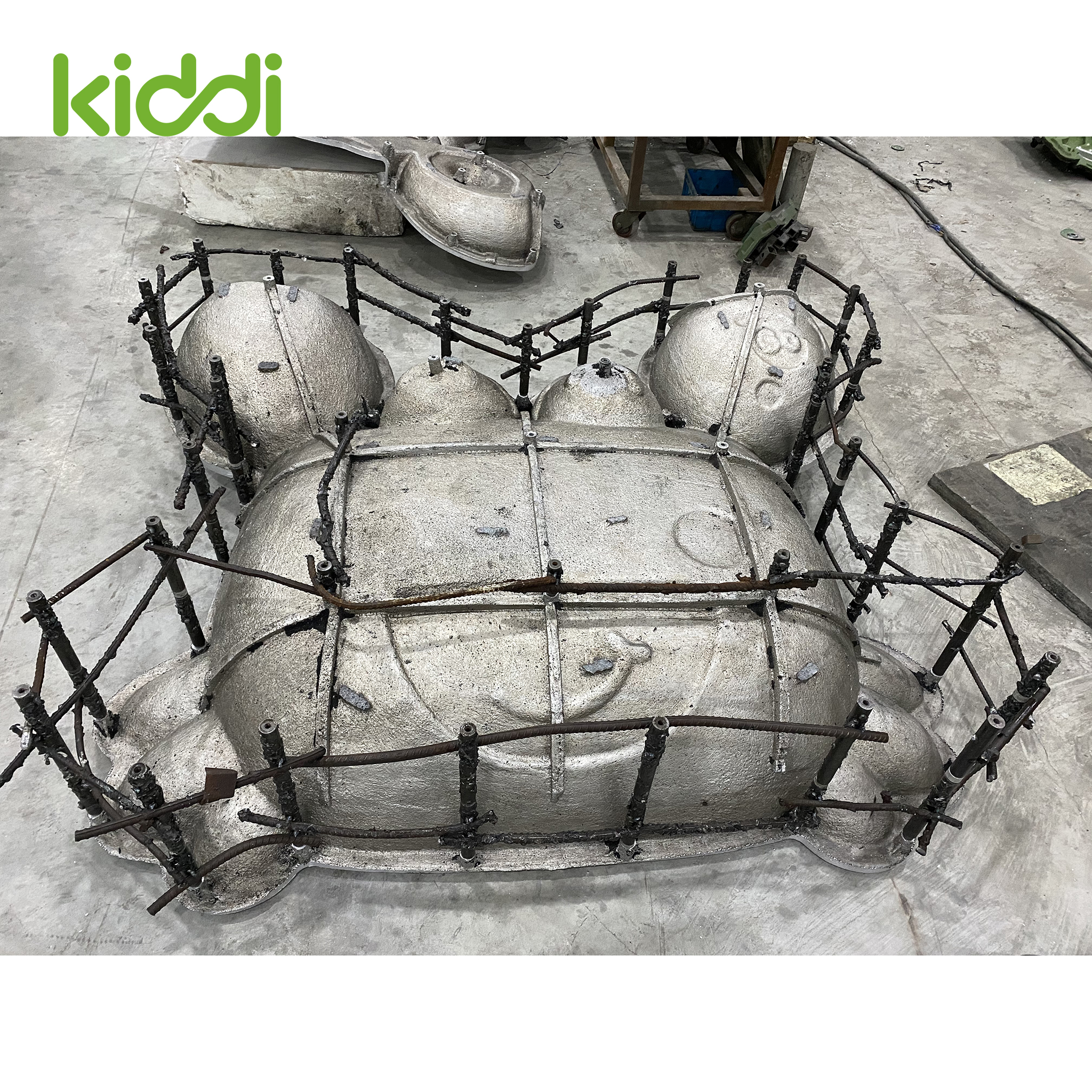 Molde roto de aluminio para techo de equipos de juegos infantiles de plástico