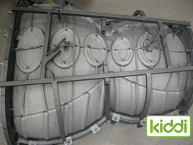 Moldeo rotacional del túnel plástico del equipo del patio de los niños