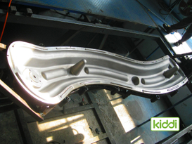 Molde rotacional de aluminio para tobogán tipo plátano de plástico para equipos de juegos infantiles