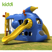 Molde roto de aluminio para juegos infantiles de plástico grande con tobogán y columpio